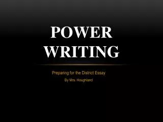 Power Writing