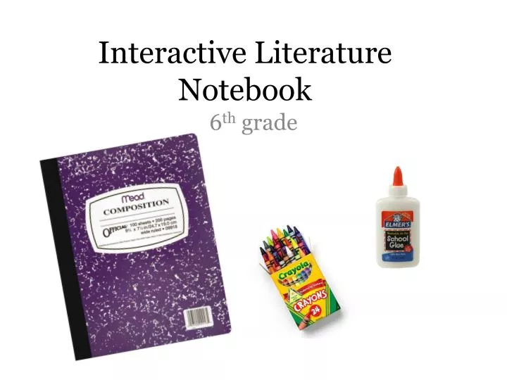 interactive literature notebook