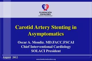 Carotid Artery Stenting in Asymptomatics