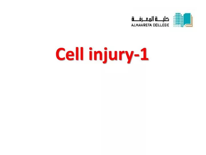 cell injury 1