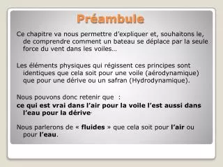 pr ambule