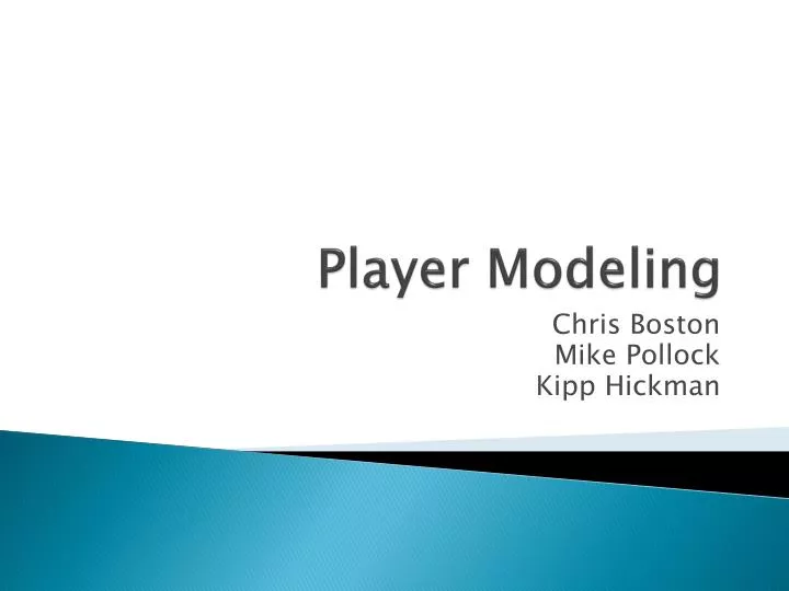 player modeling