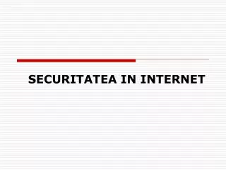 securitatea in internet