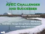 AVEC Challenges and Successes
