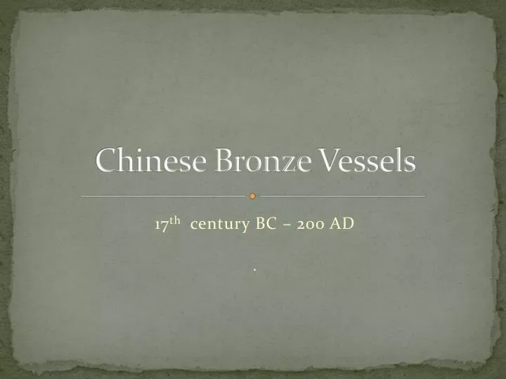 chinese bronze vessels