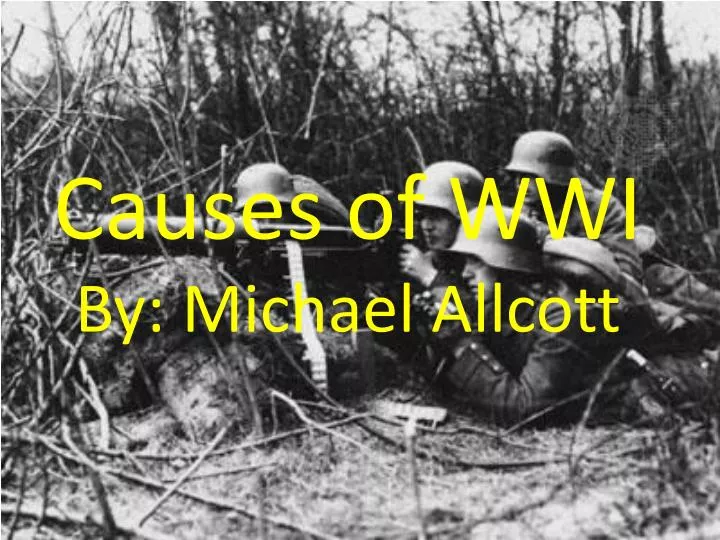 causes of wwi by michael allcott