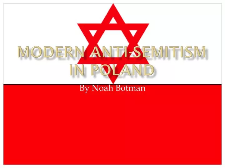 modern anti semitism in poland