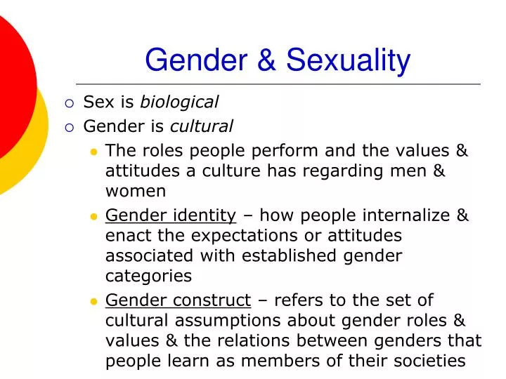 gender sexuality