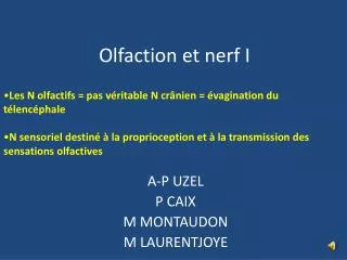 olfaction et nerf i