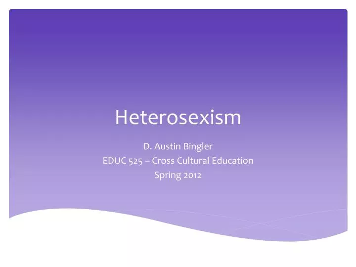 heterosexism