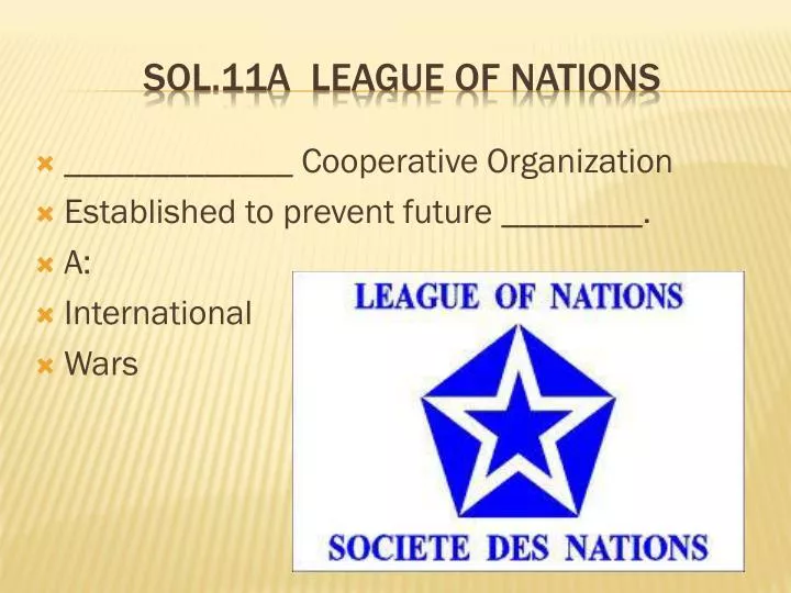 sol 11a league of nations