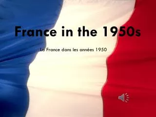 France in the 1950s