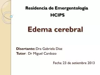 edema cerebral