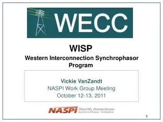WISP Western Interconnection Synchrophasor Program