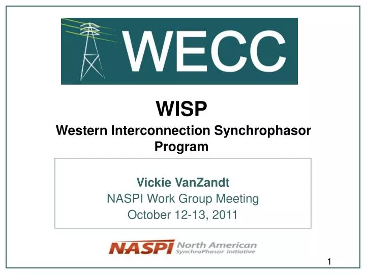wisp western interconnection synchrophasor program
