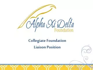 Collegiate Foundation Liaison Position