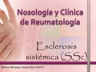esclerosis sist mica ssc