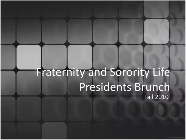 fraternity and sorority life presidents brunch