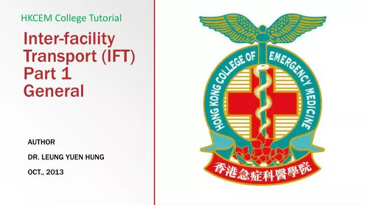 inter facility transport ift part 1 general