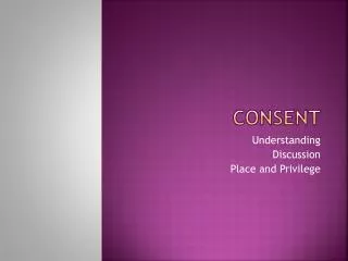 Consent