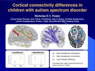 Cortical connectivity differences in children with autism spectrum disorder