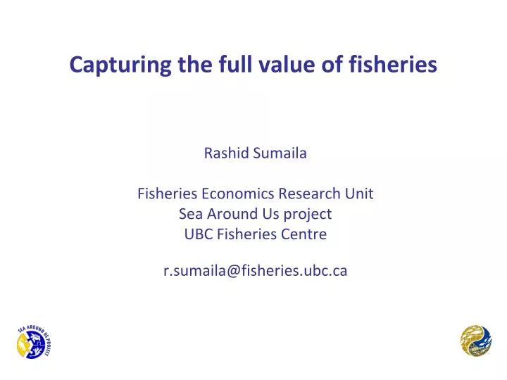 capturing the full value of fisheries