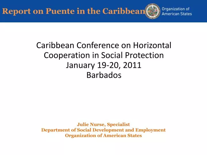 report on puente in the caribbean