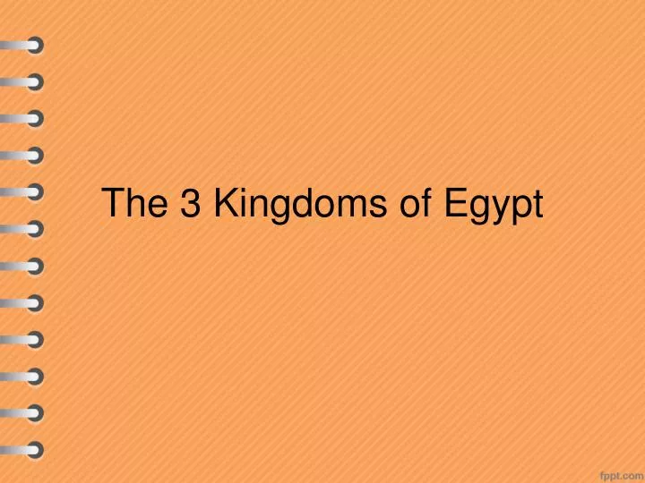 the 3 kingdoms of egypt