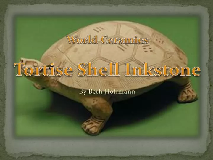 world ceramics tortise shell inkstone