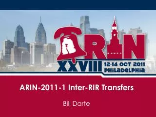 ARIN-2011-1 Inter-RIR Transfers