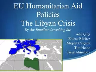 EU Humanitarian Aid Policies The Libyan Crisis