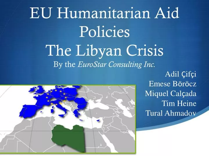 eu humanitarian aid policies the libyan crisis