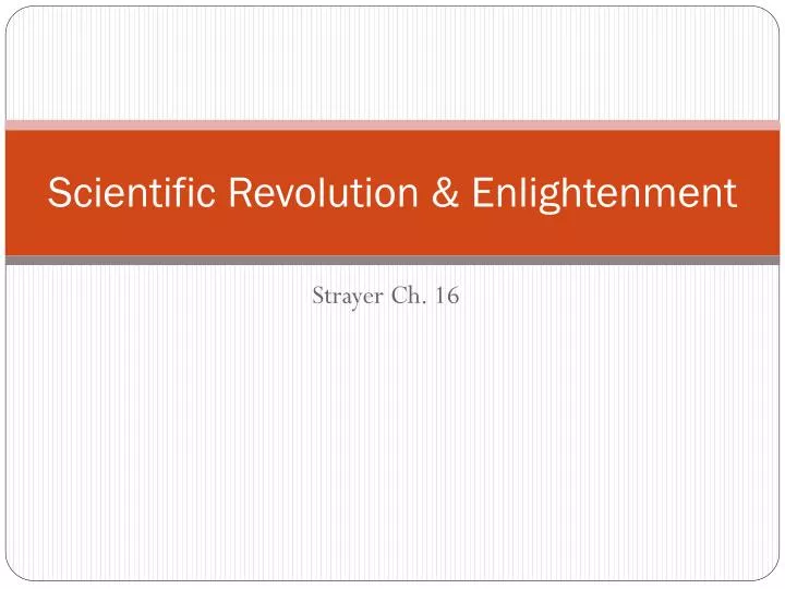 scientific revolution enlightenment