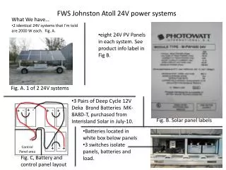 FWS Johnston Atoll 24V power systems
