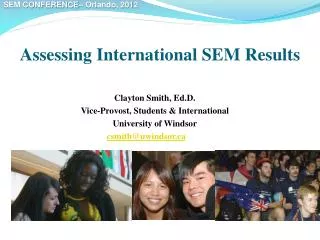 Assessing International SEM Results