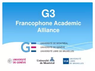 G3 Francophone Academic Alliance