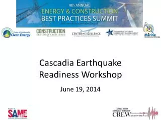 Cascadia Earthquake Readiness Workshop