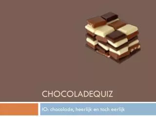 chocoladequiz