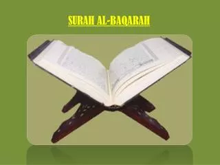 SURAH AL- BAQARAH