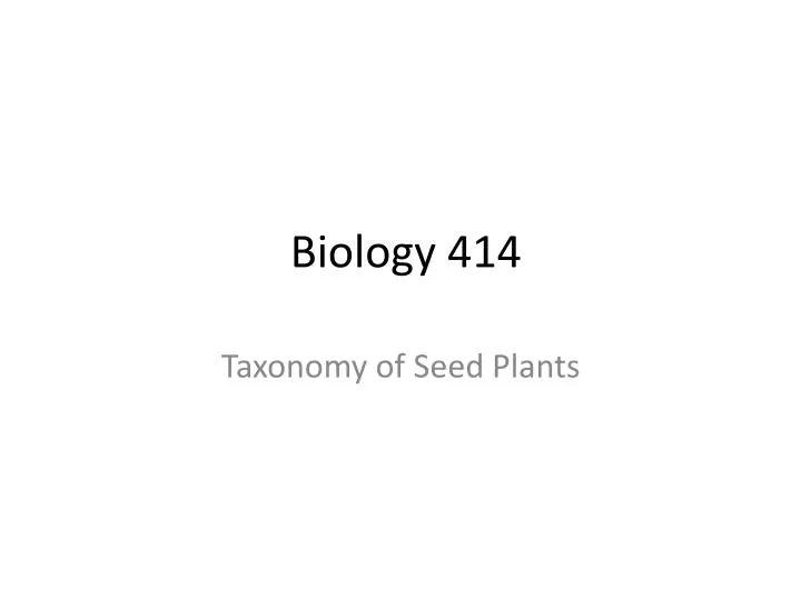 biology 414