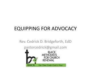 EQUIPPING FOR ADVOCACY