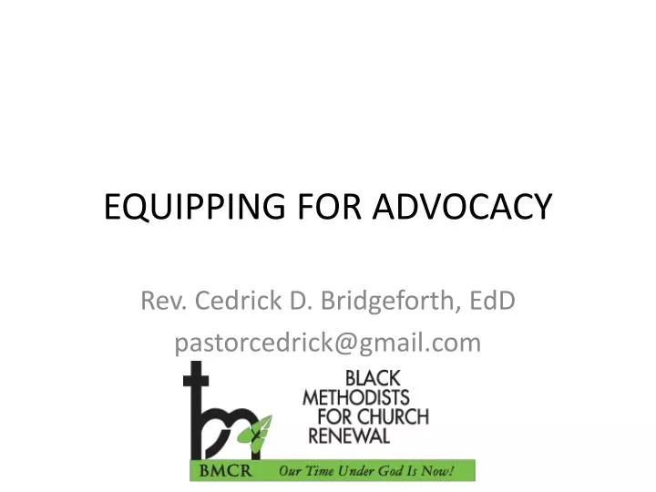 equipping for advocacy