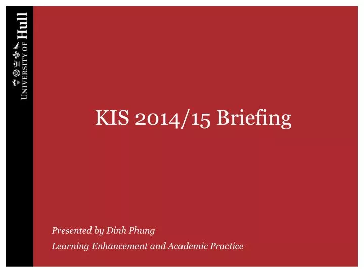 kis 2014 15 briefing