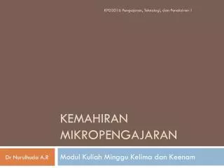 kemahiran mikropengajaran