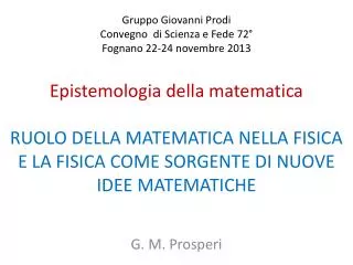 g m prosperi