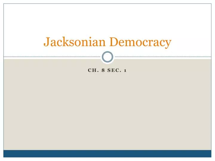 jacksonian democracy