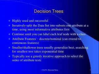 decision trees