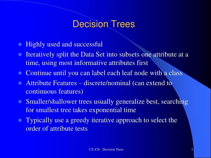 decision trees