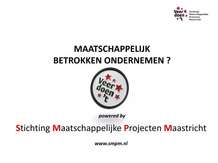 maatschappelijk betrokken ondernemen powered by