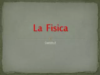 la fisica